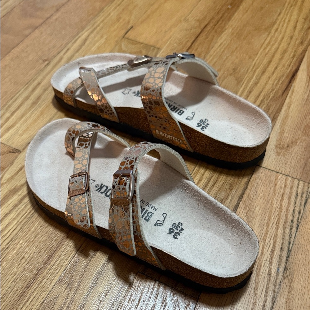 Birkenstock BRAND NEW Women's Sandals - Beige and Copper